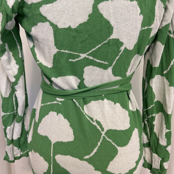 Diane Von Furstenberg For Target Ginkgo Green Sweater Dress Size M - Picture 6 of 9